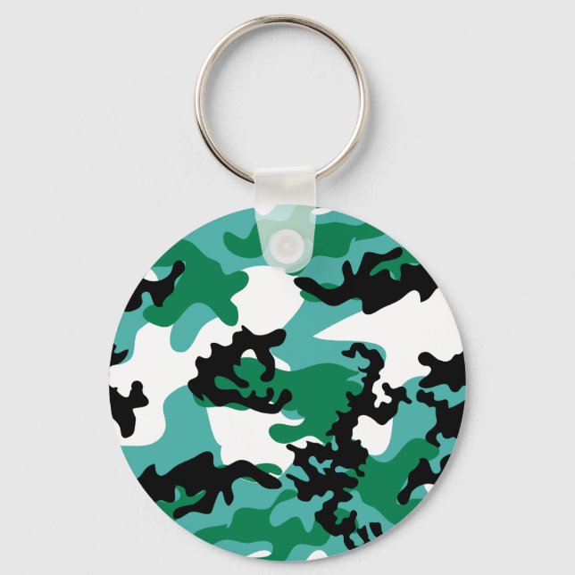 Oceanic Camo Keychain (Front)