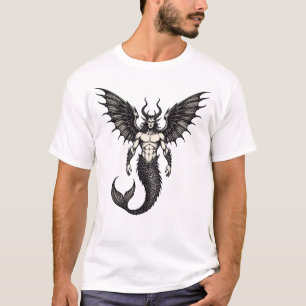 Oceanic Crocell Demon Illustration T-Shirt
