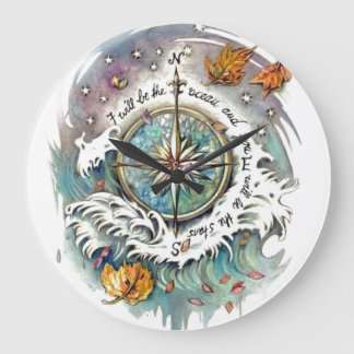 Oceanic design large clock