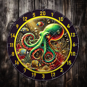 Oceanic Dream Octopus Dartboard