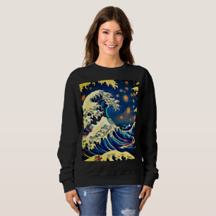 Oceanic Elegance: Nami The Great Wave Sweatshirt
