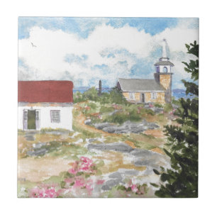 Oceanic Hotel on Star Island View Ceramic Tile