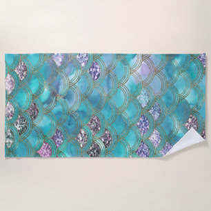 Oceanic Mermaid Scales Dream 1 Beach Towel