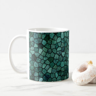 Oceanic Mosaic Crust Texture Abstract Pattern Coffee Mug