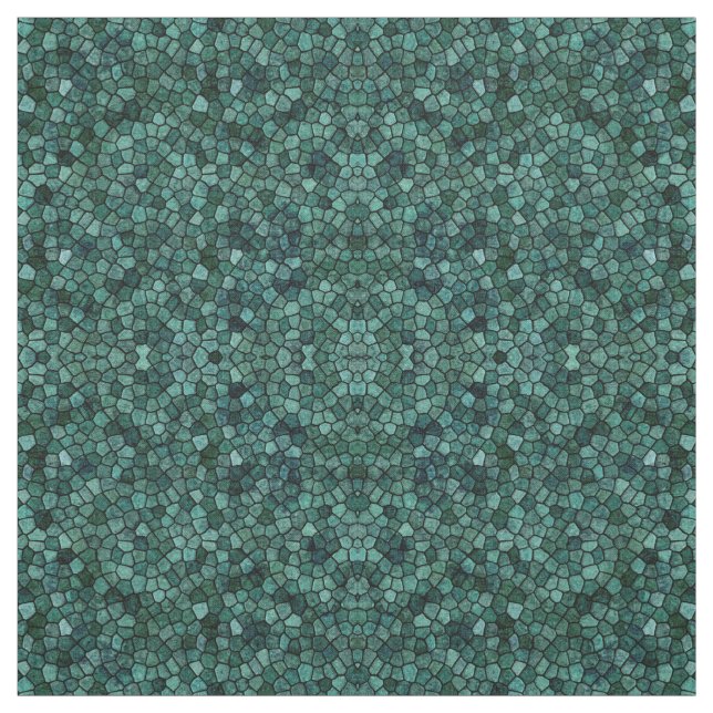 Oceanic Mosaic Crust Texture Abstract Pattern Fabric (Swatch)