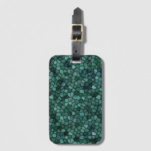 Oceanic Mosaic Crust Texture Abstract Pattern Luggage Tag
