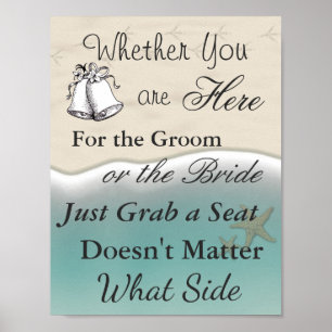 Oceanic Seating Poster  Wedding  Beach Theme