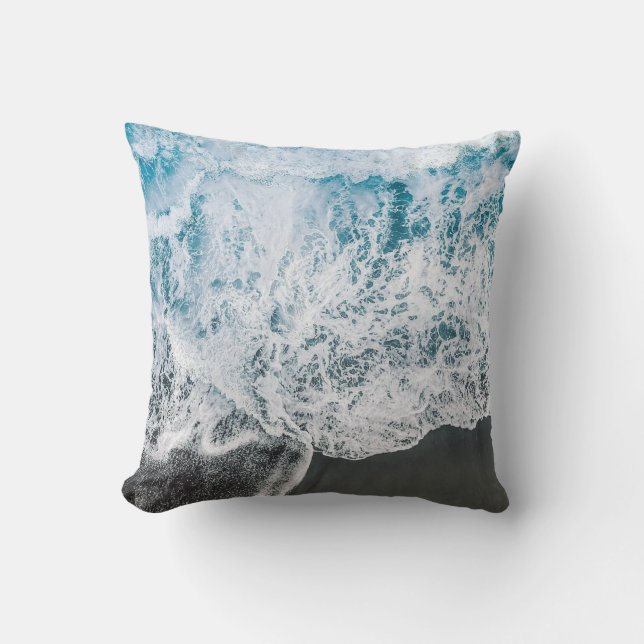 Oceanic Serenity Beach Water Pillow (Front)