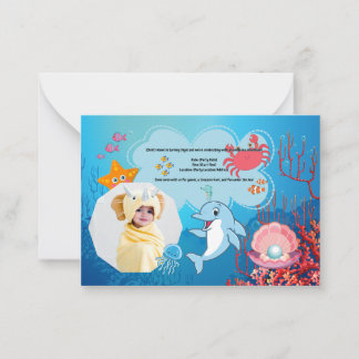 Oceanic Theme Birthday Card