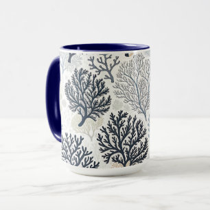 Oceanic Vibes Botanical Corals Mug