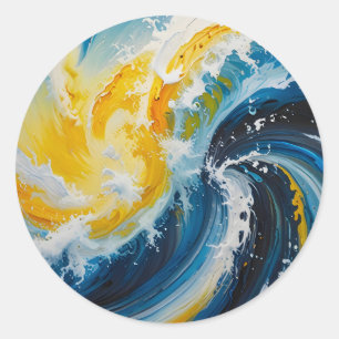 Oceanic Whirlwind Classic Round Sticker