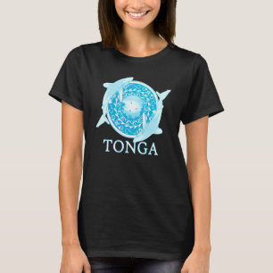Oceanic Whitetip Shark Polynesian Tonga Roots 1 T-Shirt