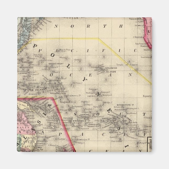 Oceanica, Sandwich Islands Magnet (Front)