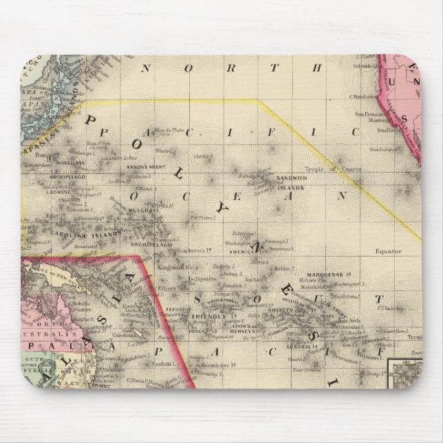 Oceanica, Sandwich Islands Mouse Pad (Front)