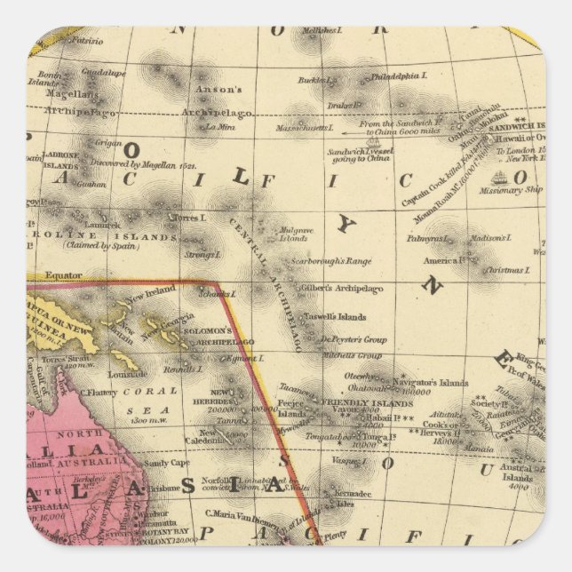 Oceanica Square Sticker (Front)