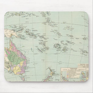 Oceanien - Atlas Map of Oceania Mouse Pad