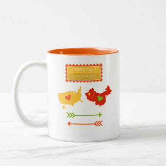 Oceans Apart Connected at Heart ESL Teacher Mug