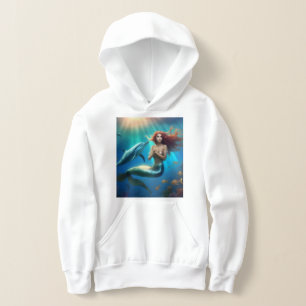 "Ocean's Dance: A Mermaid and Dolphins' Journey"