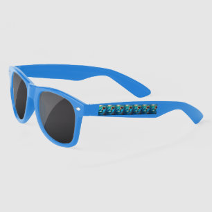 "Ocean's Dance: A Mermaid and Dolphins' Journey" Sunglasses
