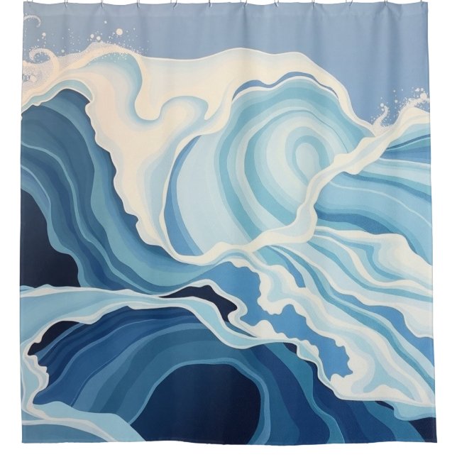 Ocean's Dance Shower Curtain (Front)