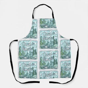 Oceans Day - Ocean & Climate Concept with Marine  Apron