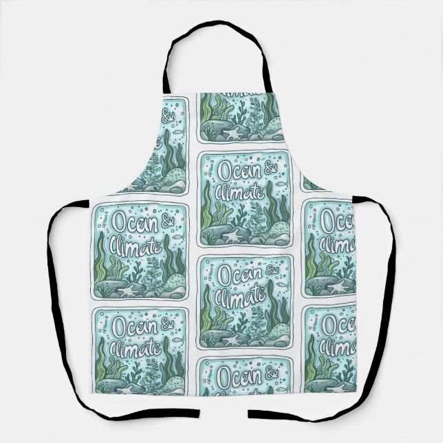 Oceans Day - Ocean & Climate Concept with Marine  Apron (Front)