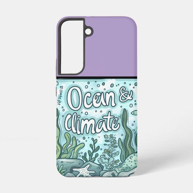 Oceans Day - Ocean & Climate Concept with Marine  Samsung Galaxy S22 Case (Back)