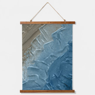 Ocean's Edge: A Digital Painting of Tranquillity Hanging Tapestry