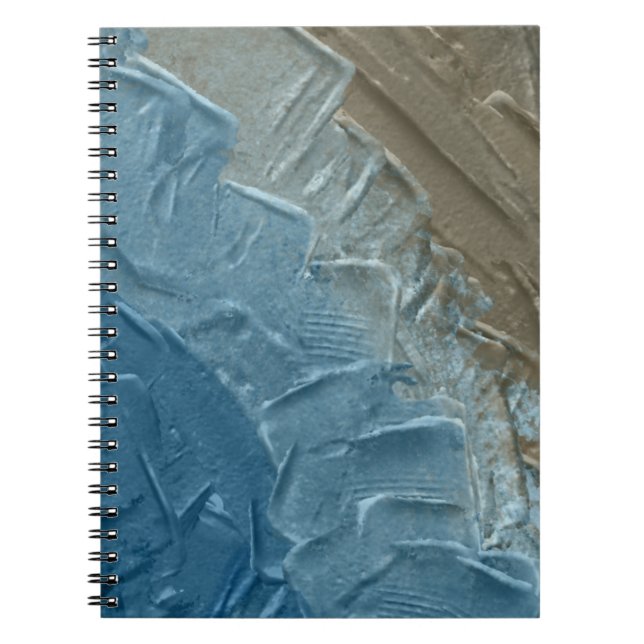 Ocean's Edge: A Digital Painting of Tranquillity Notebook (Front)