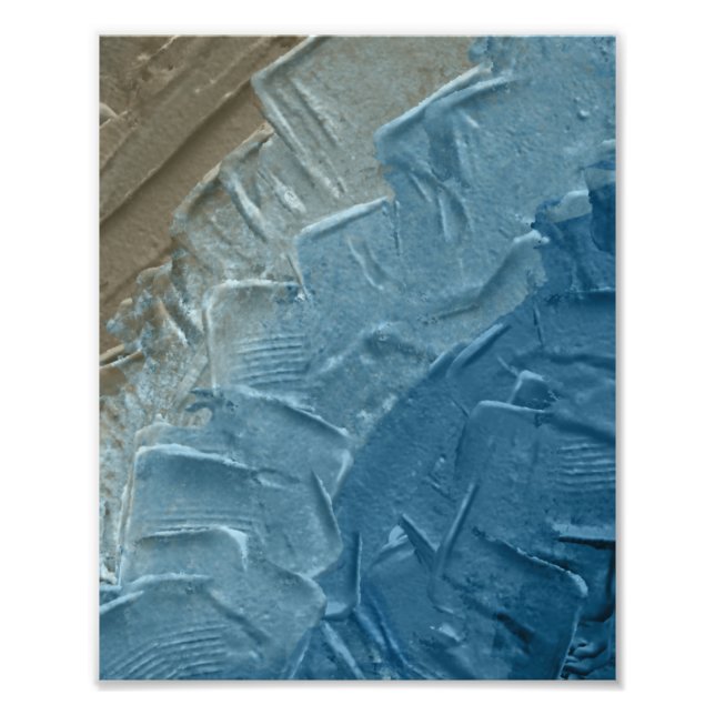 Ocean's Edge: A Digital Painting of Tranquillity Photo Print (Front)
