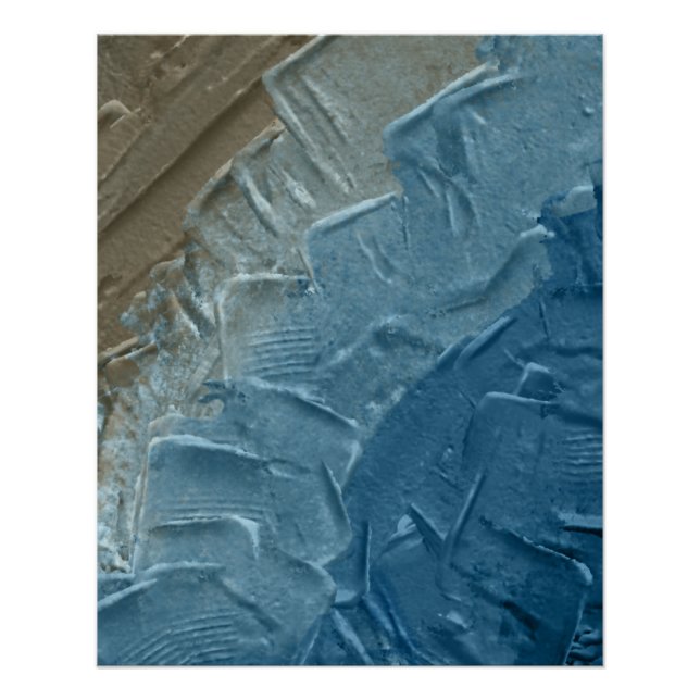 Ocean's Edge: A Digital Painting of Tranquillity Poster (Front)