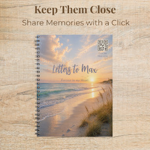 Ocean's Embrace Rainbow Bridge Journal with QR