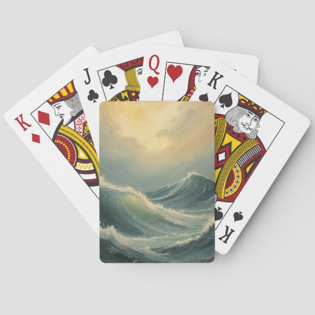 Ocean's Fury at Dawn Playing Cards (Back)