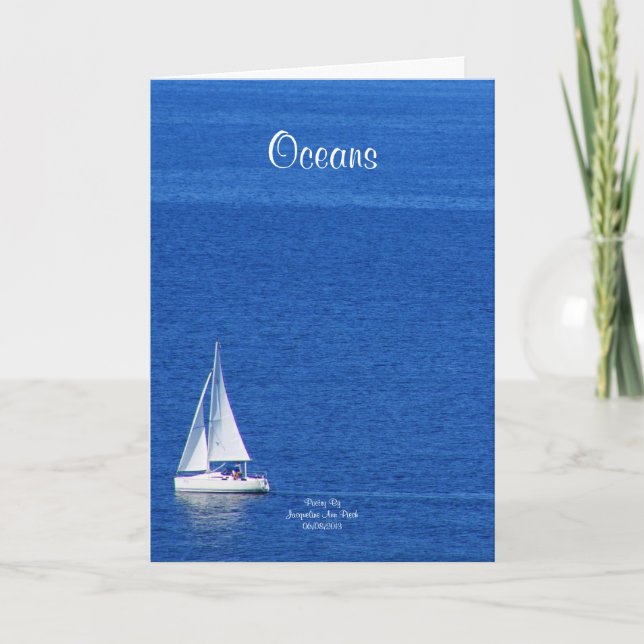 Oceans Greeting Card (Front)