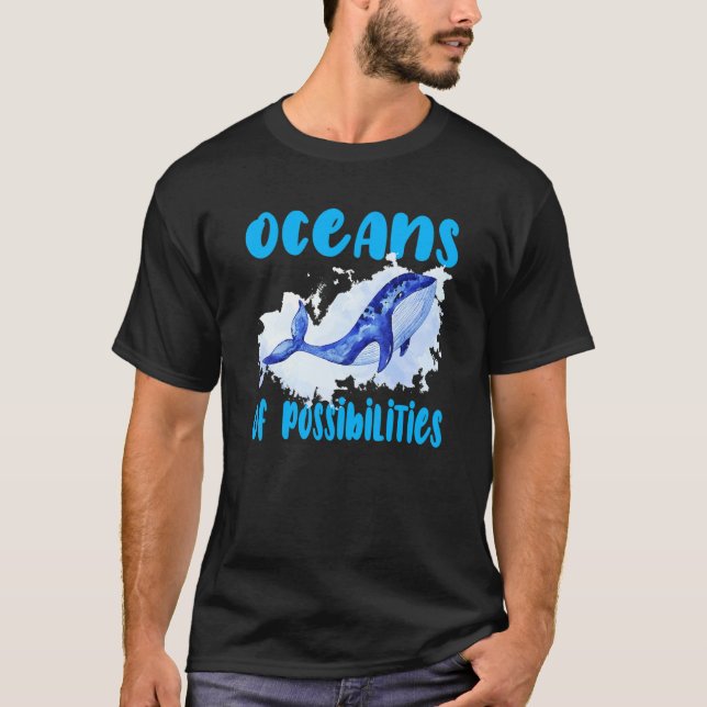 Oceans Of Possibilities Book Summer Reading 2022 W T-Shirt (Front)