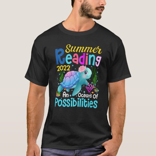 Oceans Of Possibilities Summer Reading 2022 Cute T T-Shirt (Front)
