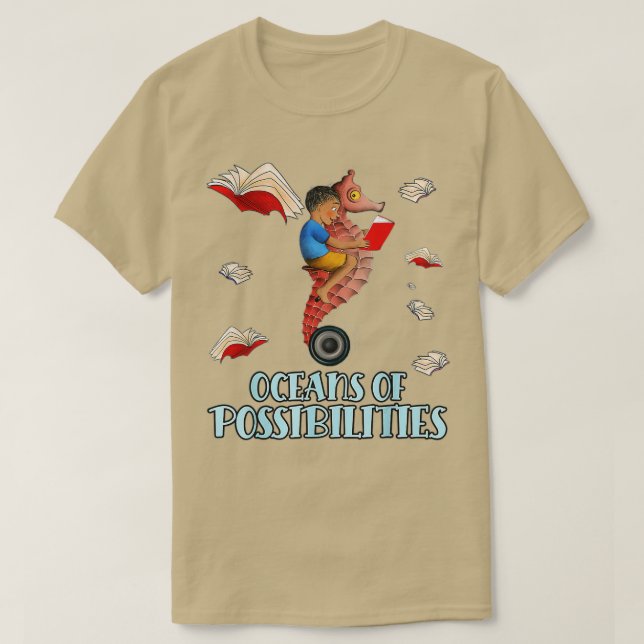 Oceans of Possibilities Summer Reading 2022 Librar T-Shirt (Design Front)