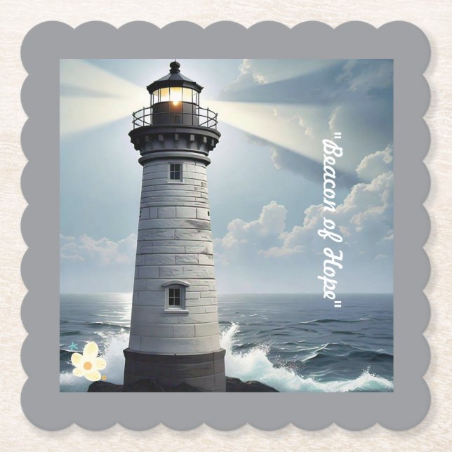 "Ocean's Soothing" Paper Coaster (Front)