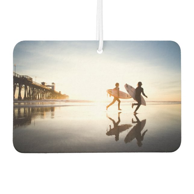 Oceanside Beach Car Air Freshener (Front)