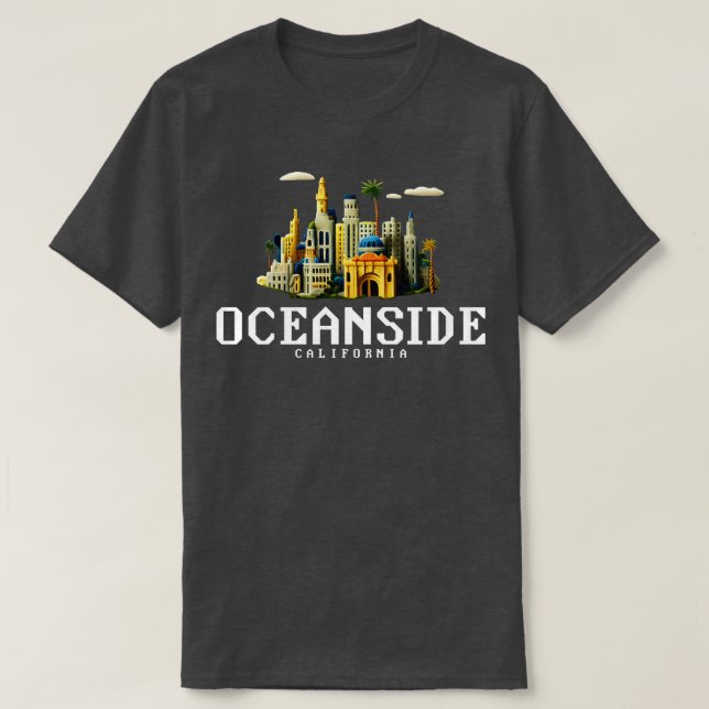 Oceanside California T-Shirt (Design Front)