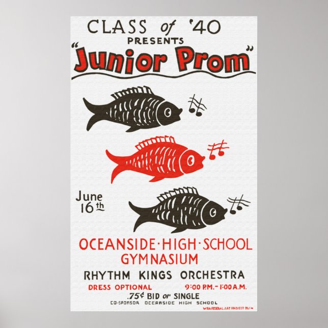 Oceanside High Junior Prom Poster (Front)