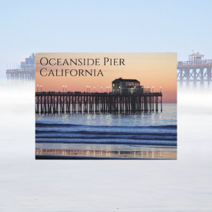 Oceanside Pier California Postcard