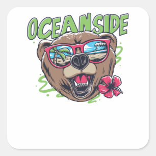 Oceanside Square Sticker