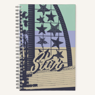 Oceanside Star Cinema Stripes Notebook