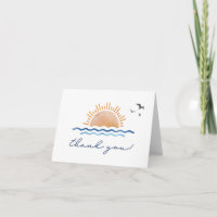 OCEANSIDE Watercolor Beach Ocean Sunset Birds