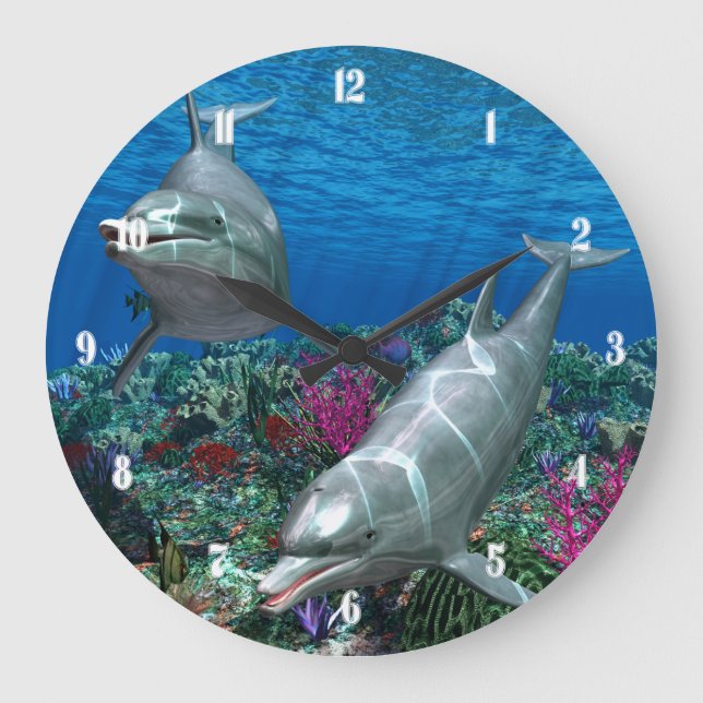 Oceanworld 2 Wall Clock (Front)