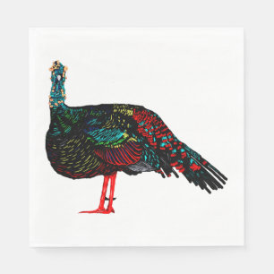 Ocellated Turkey Napkin