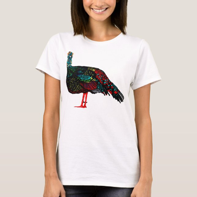 Ocellated Turkey T-Shirt (Front)