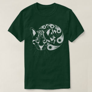 Ocelot Big Cat Ink Art T-Shirt