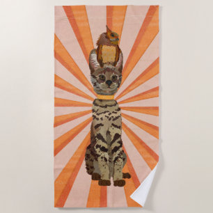 OCELOT & OWL BEACH TOWEL